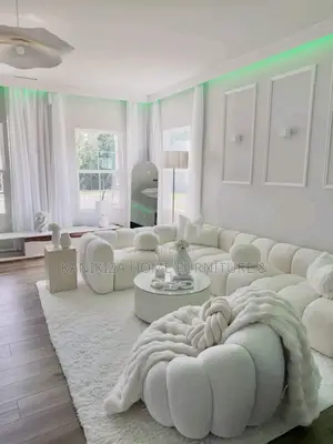 Sofa Set Ya L Ya Bubble Watu 4 Na Single Sofa Ya Mtu 1 ,Coffee Table