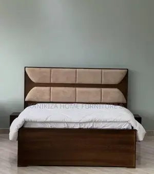 Kitanda Cha Mbao Mixer Bedsofa Cha 5/6 Na Bedside Zake