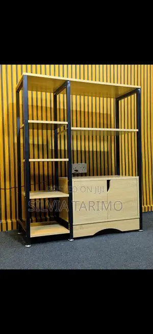 Modern Wooden Storage Cabinet Display Shelf | Multipurpose Organizer