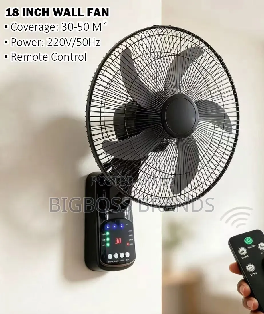 Alitop 18 Inches Wall Remote Fan