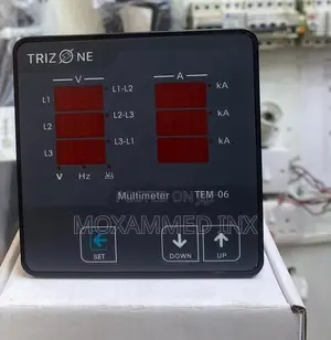 Trizone TEM-06 Three-Phase Digital Panel Multimeter