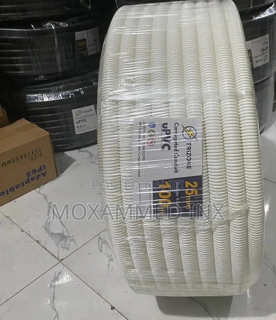 Flexible Conduit (Upvc)corrugated Conduitsize;25mm 100meter Roll