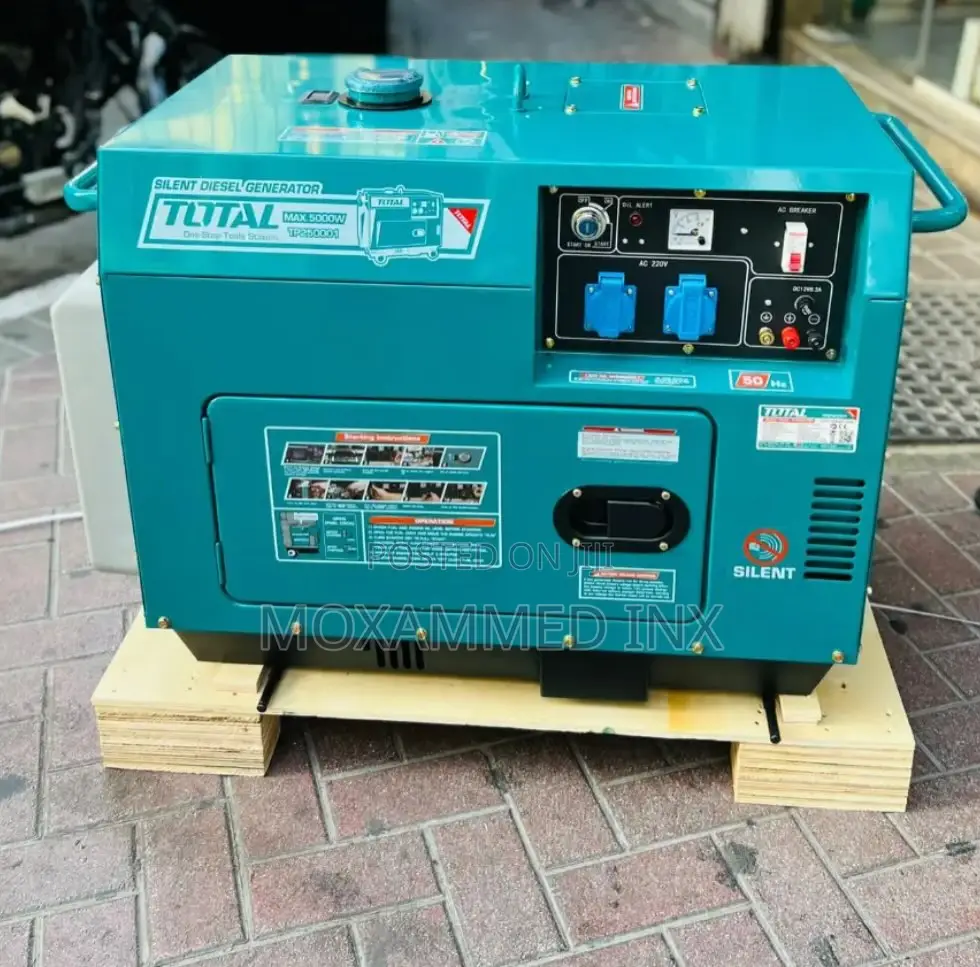 TOTAL Silent Diesel Generator (TP250001)Single Phase 5kw