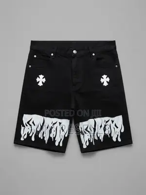Black Denim Shorts