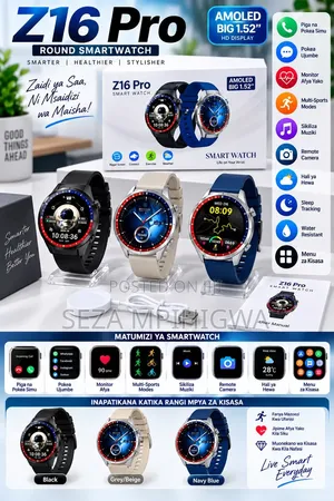 ​Z16 Pro Round Smartwatch (AMOLED Display)