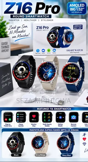 ​Z16 Pro Round Smartwatch (AMOLED Display)