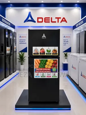 Delta Double Door Refrigerator (Black Smart Finish)