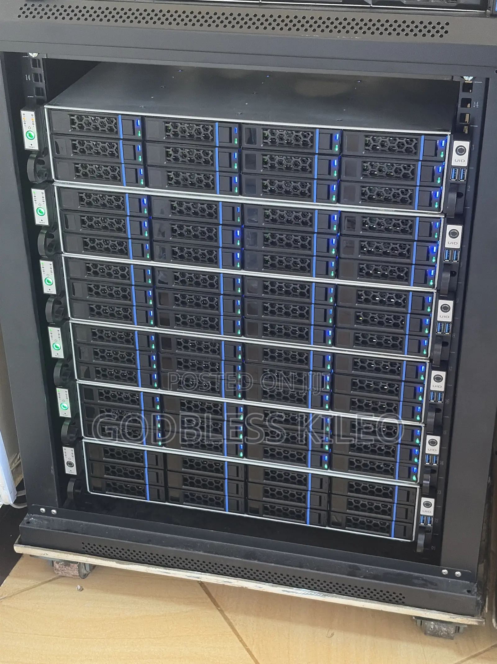 Full Server Rack of Server Hardware and HDDs