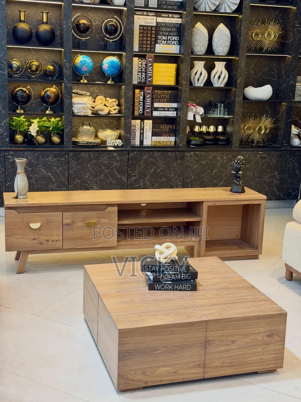 Luxury TV Showcase _And Modern Coffee Table