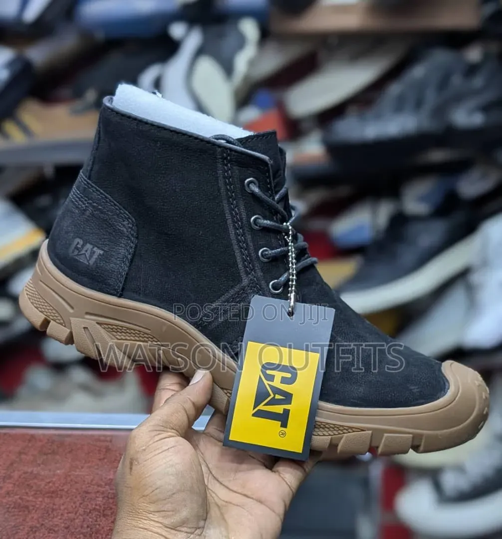Men's Leather Boot Shoes 4 Exciting Colours CAT Design