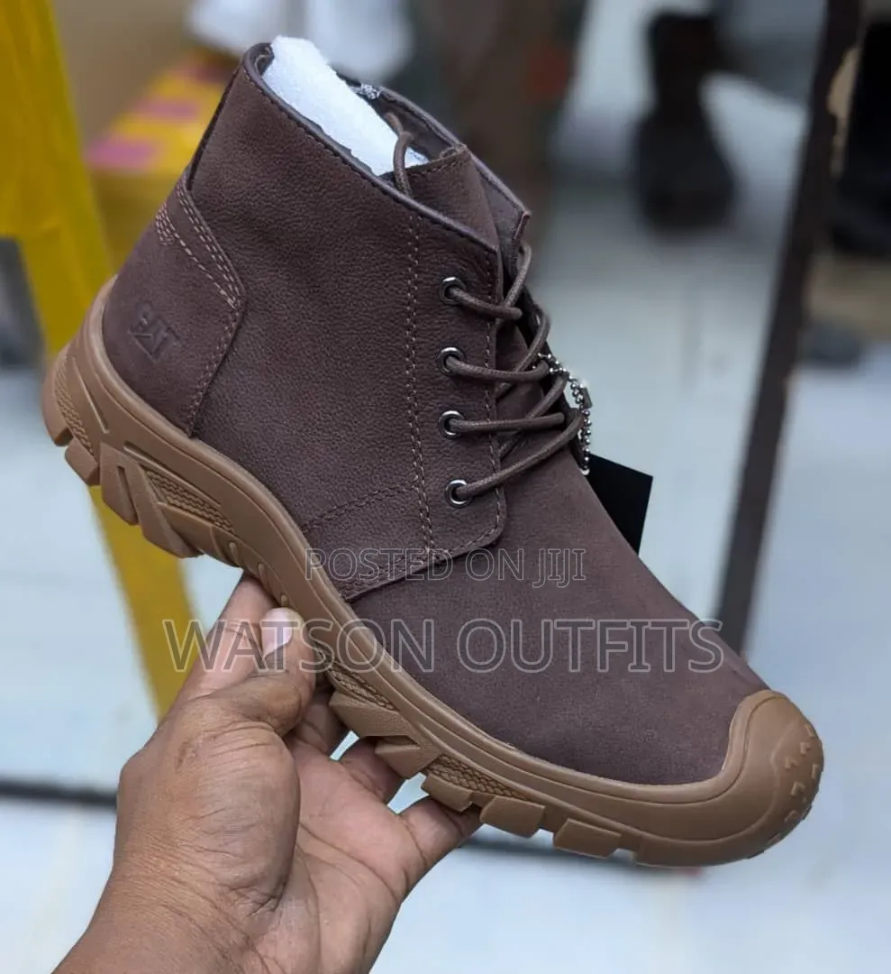 Men's Leather Boot Shoes 4 Exciting Colours CAT Design
