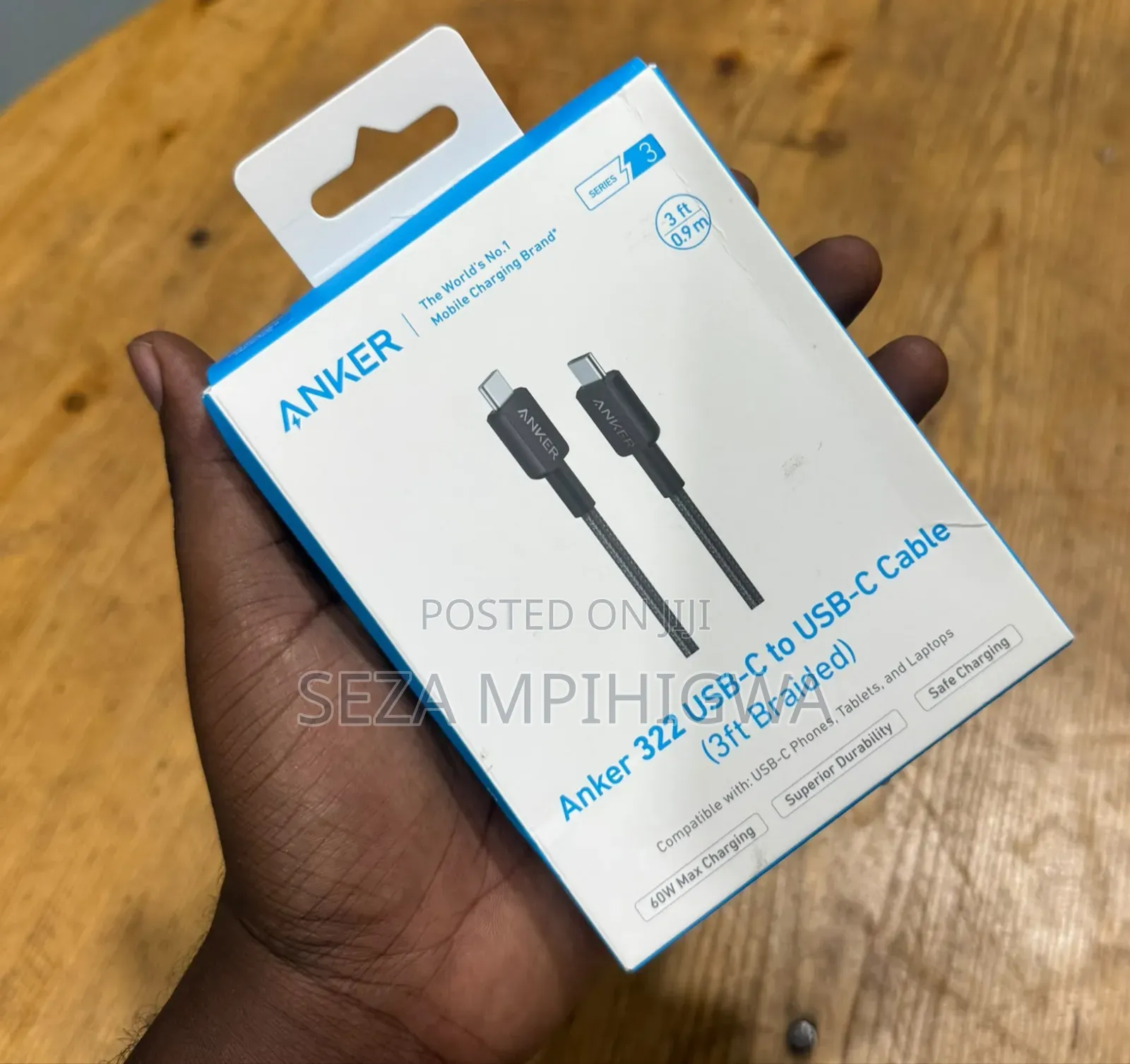 Anker 322 USB-C to USB-C Cable (3 Ft / 0.9 M, Braided