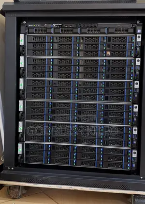 Full Server Rack of Server Hardware and HDDs