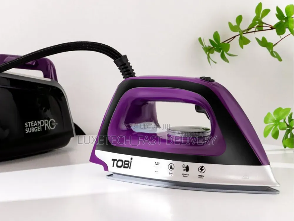 Tobi Steam Station Iron – Ceramic Soleplate, 1.2L Tank