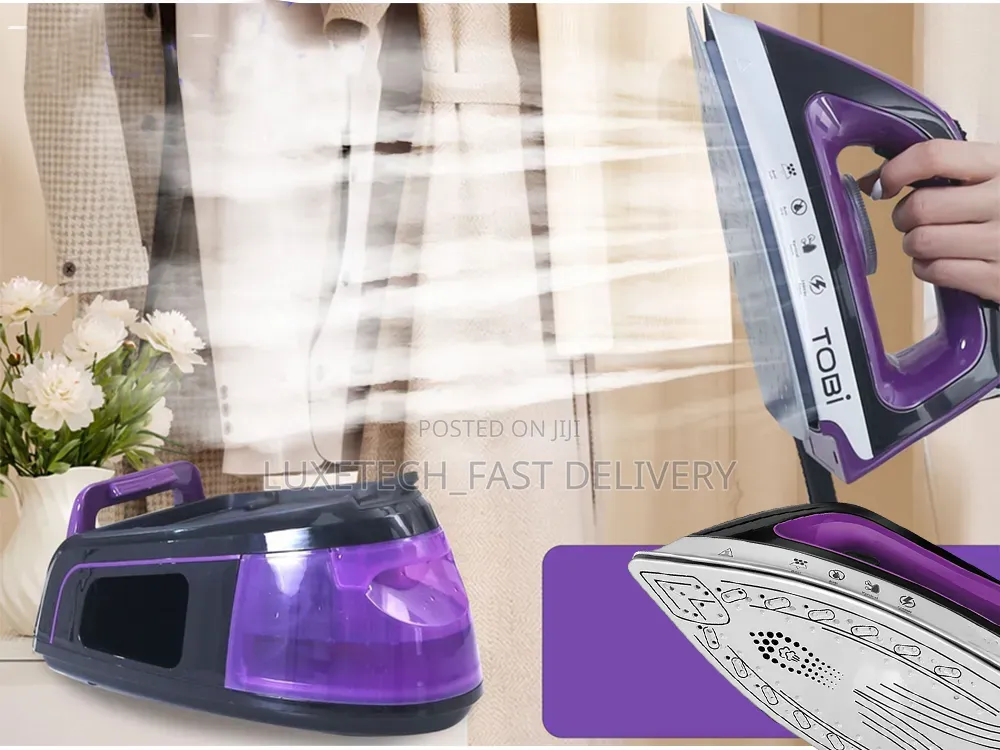 Tobi Steam Station Iron – Ceramic Soleplate, 1.2L Tank