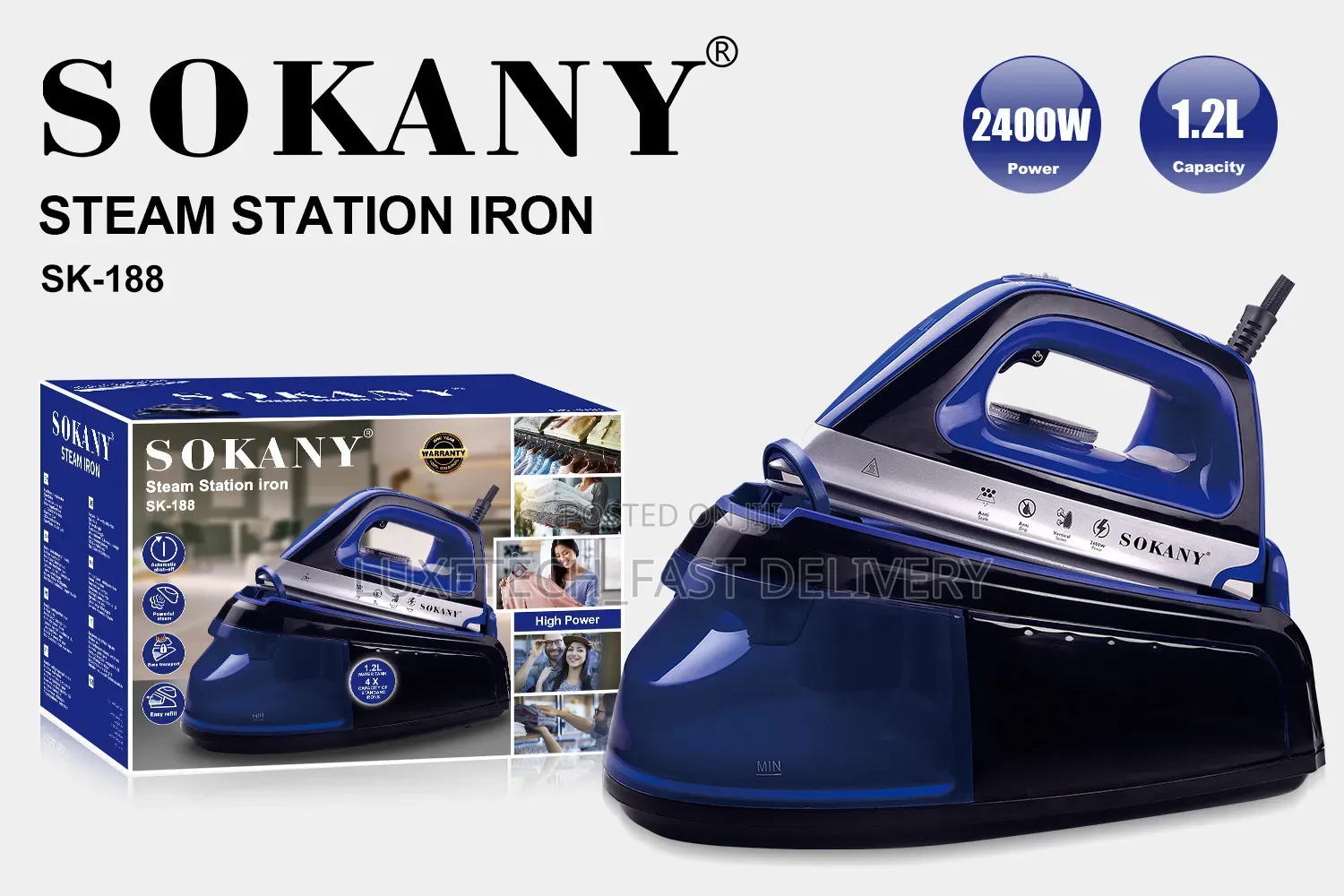 Sokany Sk-188 Steam Station Iron