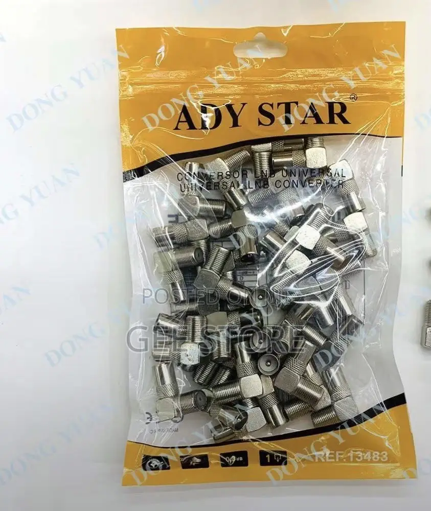 Bag of ADY STAR 90-Degree Right-Angle F-Type Coaxial Connectors