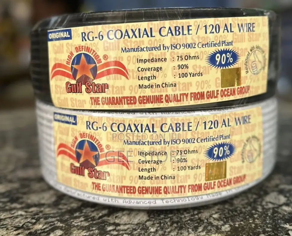 Gulf Star RG-6 Coaxial Cable Roll (120 AL Wire).