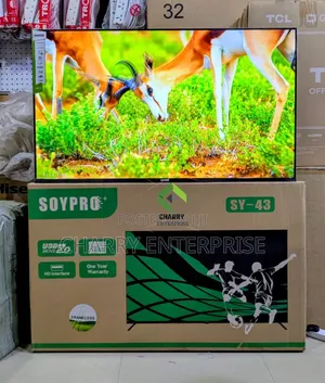 SOY PRO TV 43"Inches Normal Double Glass Ina Kioo Imara Na Kigumu