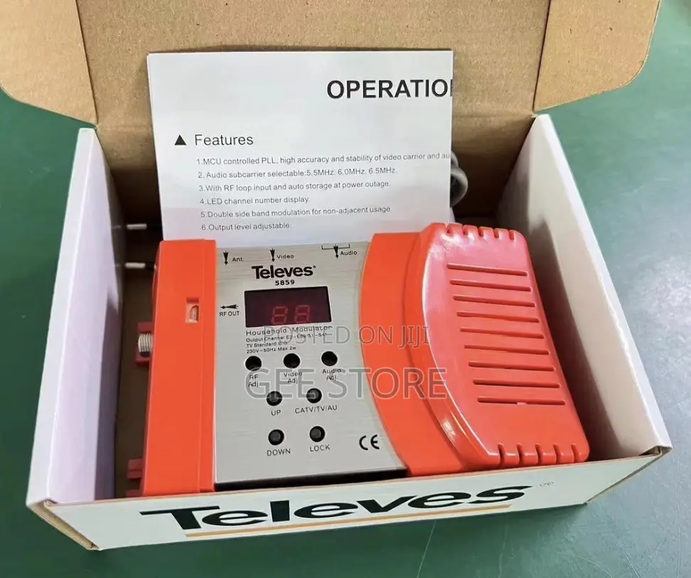 Televes 5859 Audio/Video to RF Compact Household Modulator