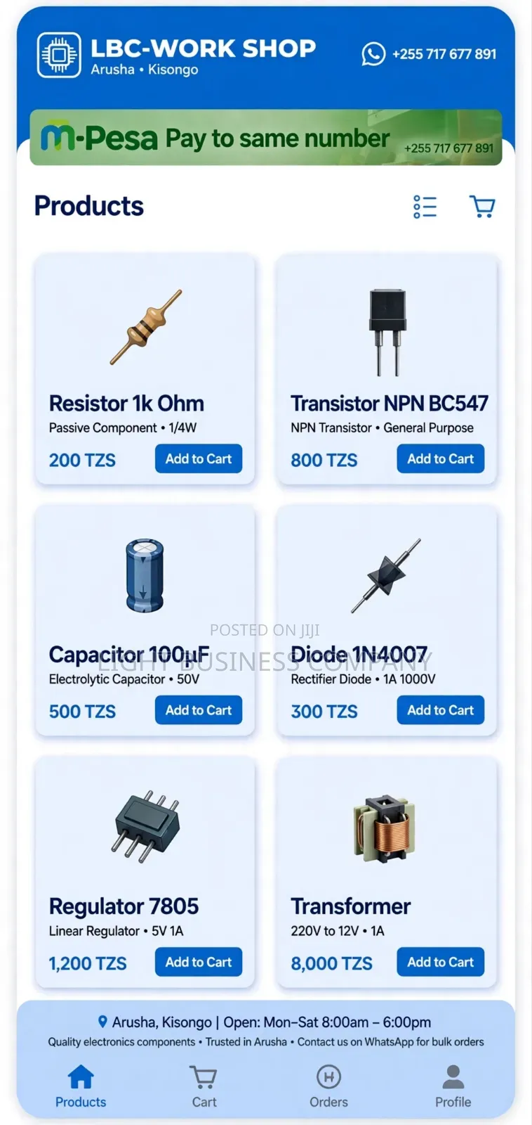 Tunauza Sensor Zote Capastor Na Resistor Zote Kubwa Na Ndogo Na Vingin