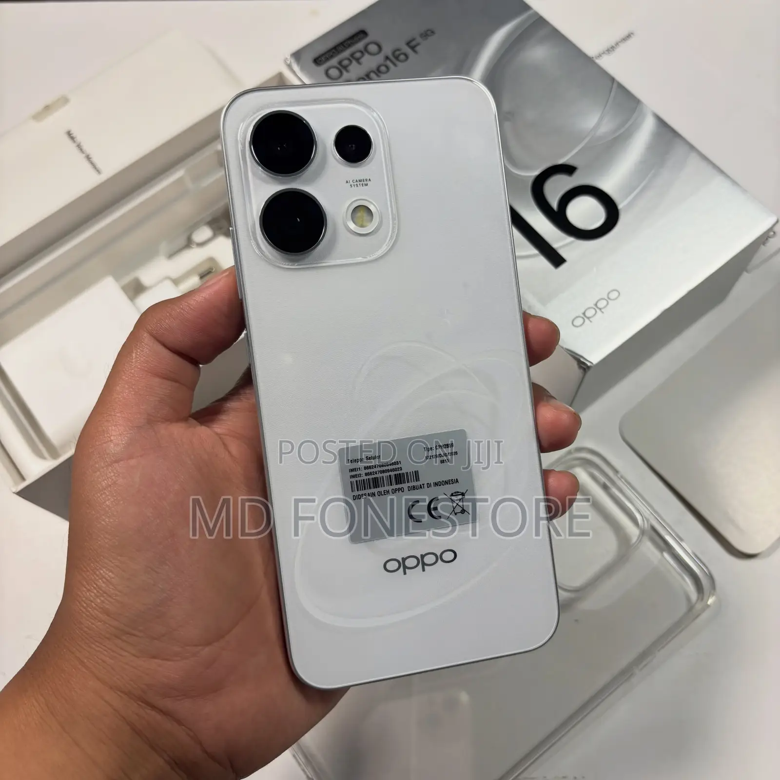 New Oppo Reno16 F 256 GB White