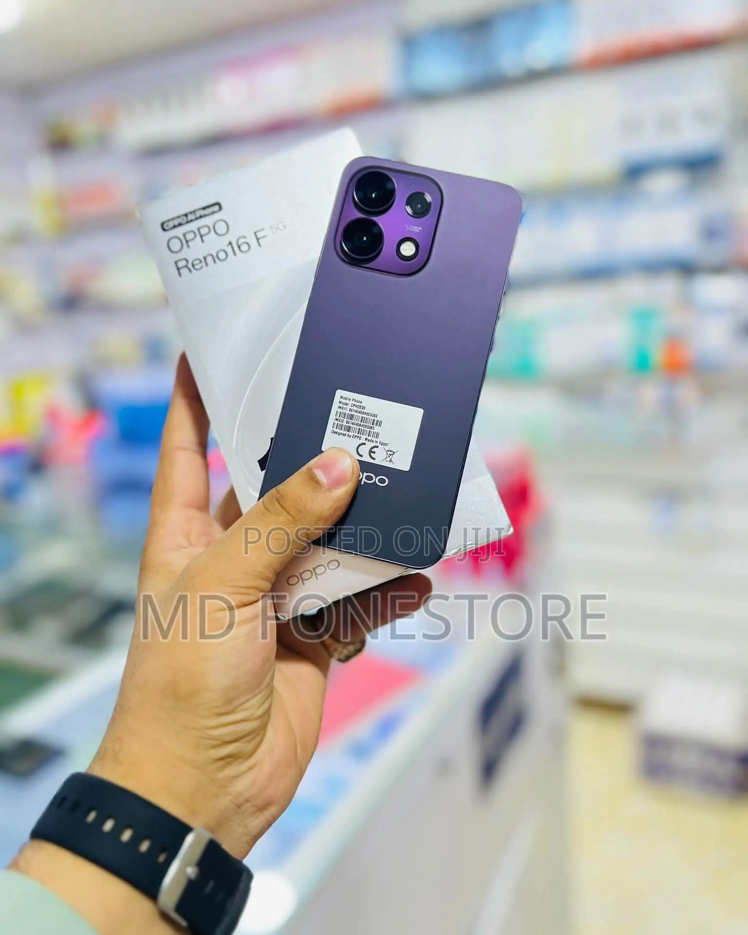 New Oppo Reno16 F 256 GB Black