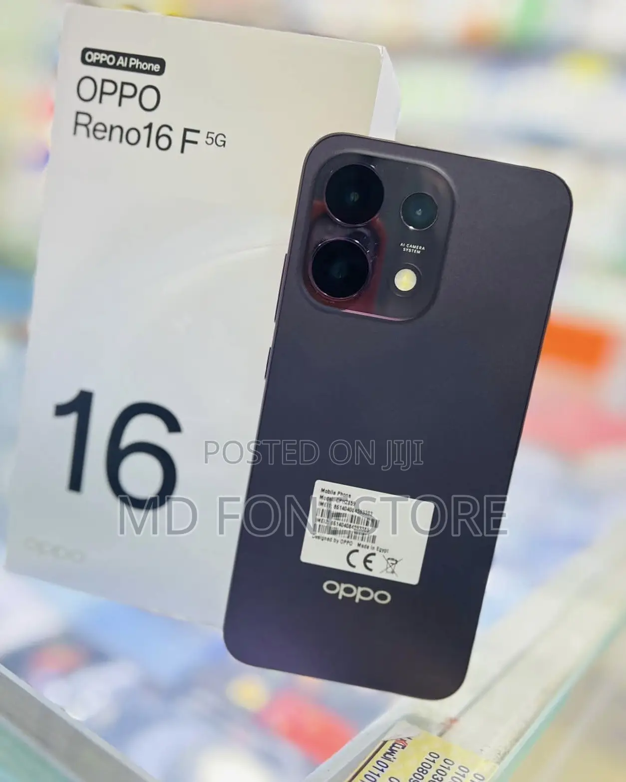 New Oppo Reno16 F 256 GB Black