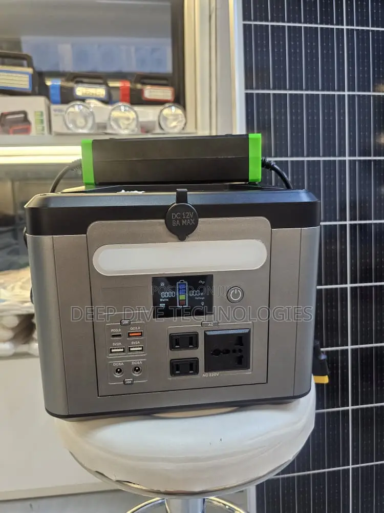 Portable Power Station 500W 850Wh + Solar Panel – Pure Sine Wave