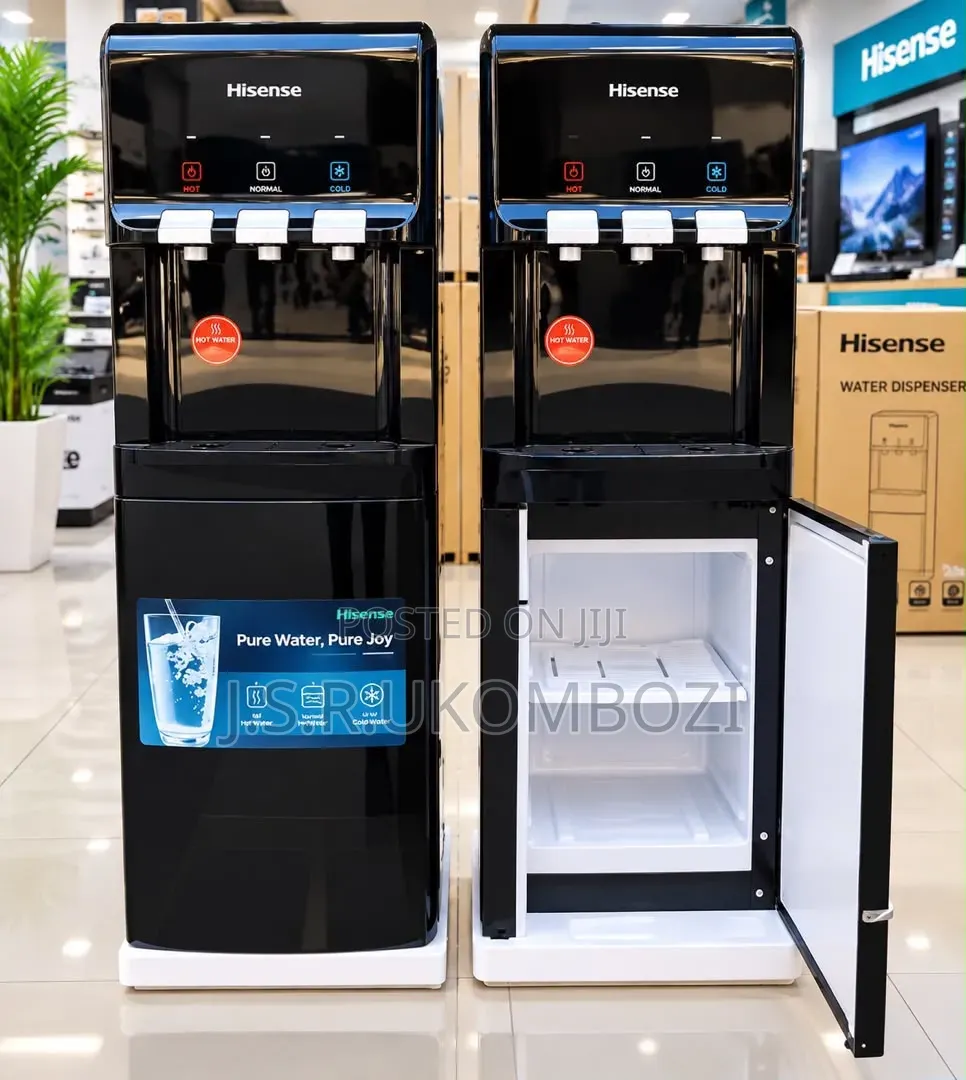 *Hisense Water Dispenser Model H96WDTB3S1 Njia 3 With Bottom Cabinet