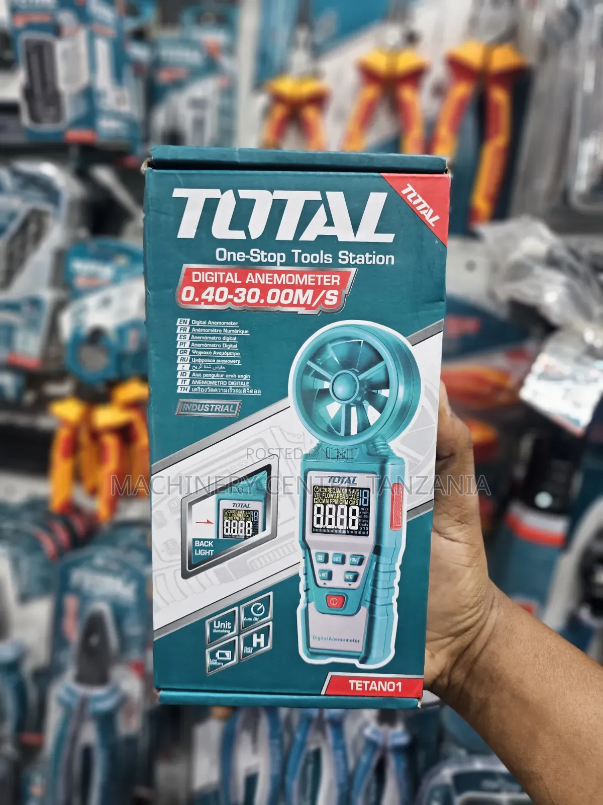 Digital Anemometer 0.40 - 30.00m/S Total