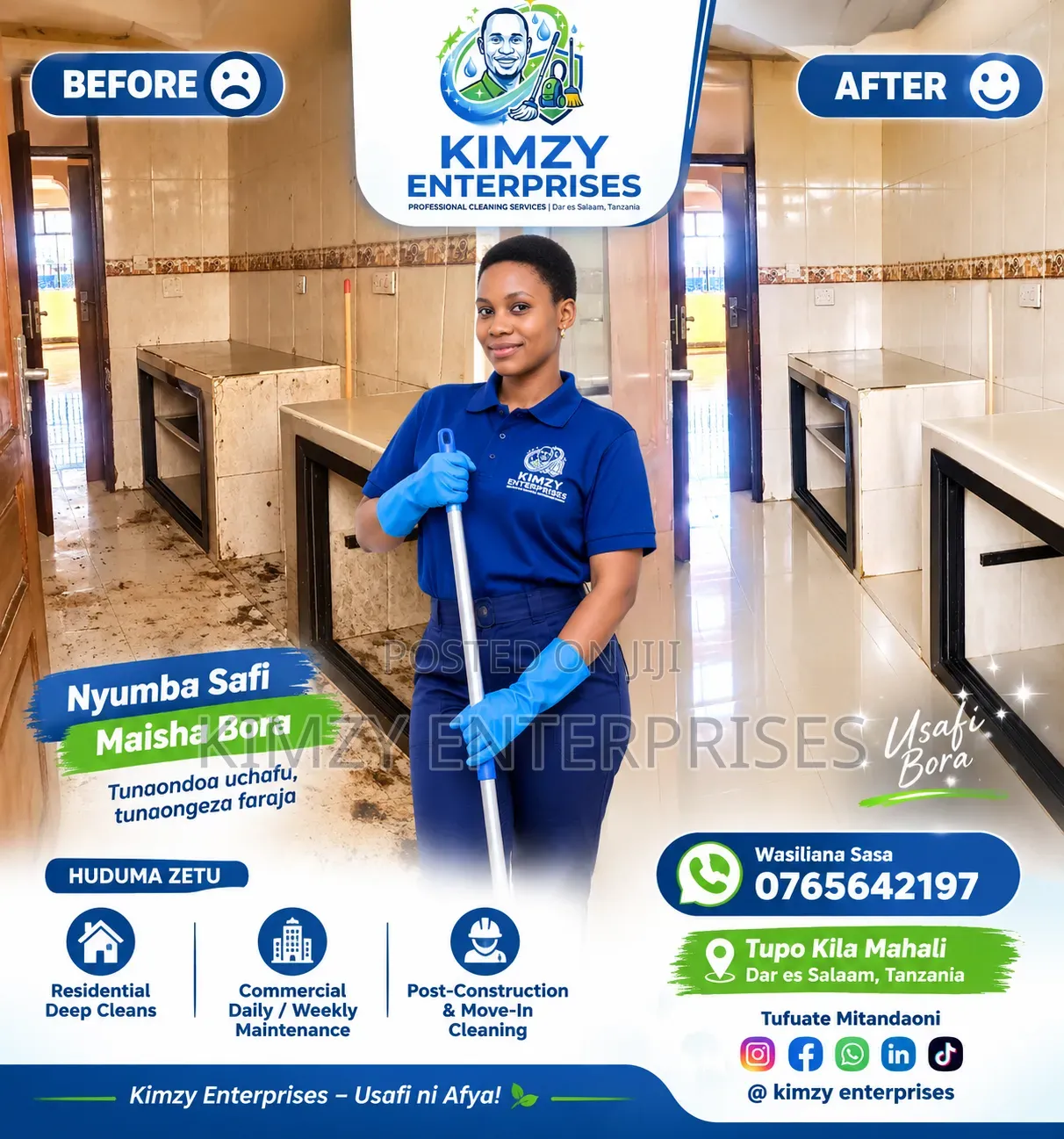Karibu Kwa Huduma Zetu Za Usafi Nyumbani Ofisini,