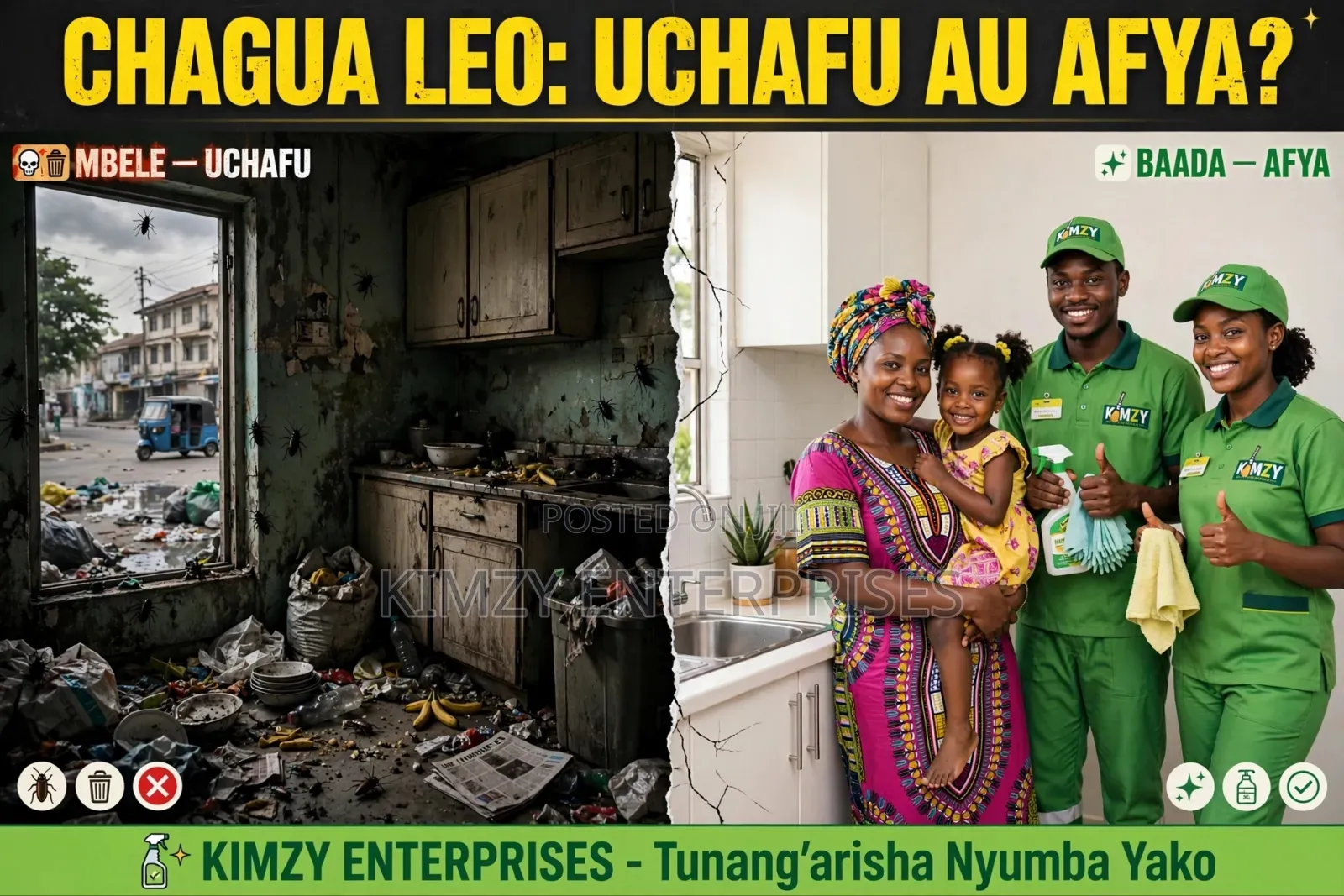Karibu Kwa Huduma Zetu Za Usafi Nyumbani Ofisini,