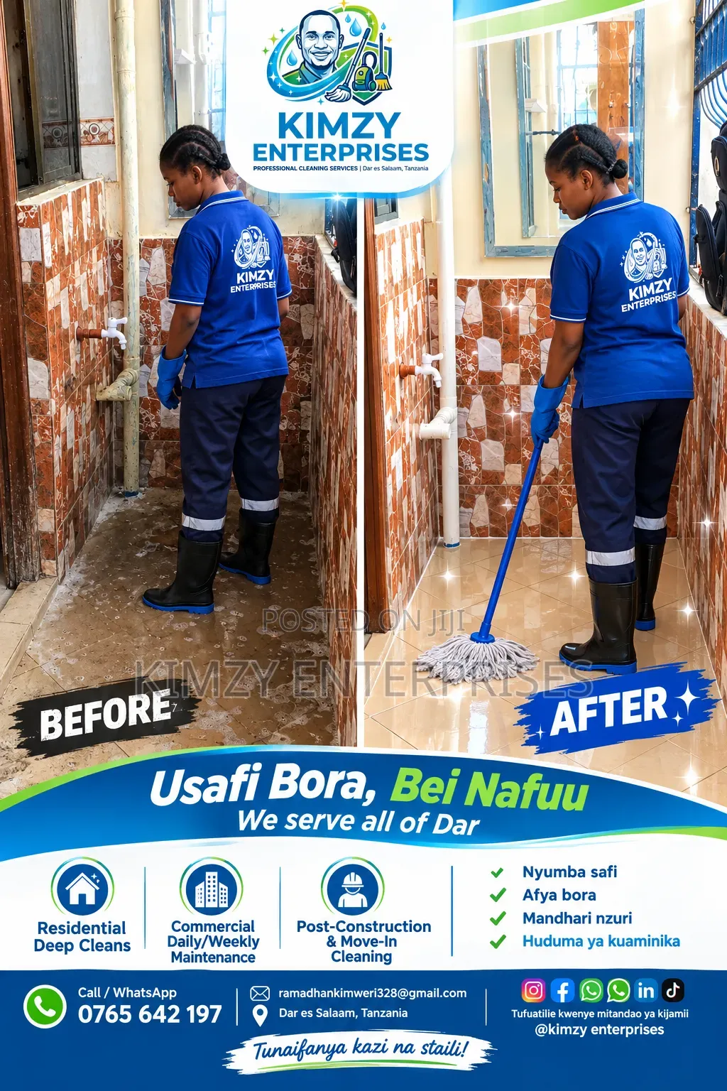 Karibu Kwa Huduma Zetu Za Usafi Nyumbani Ofisini,