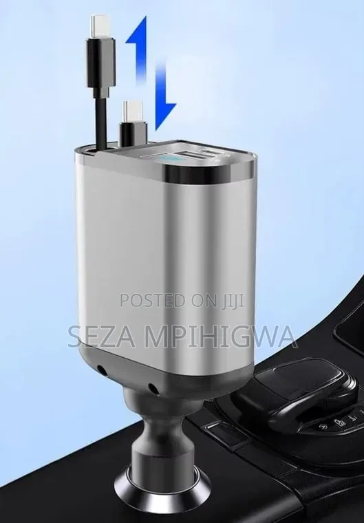 ​4-in-1 Retractable Car Fast Charger