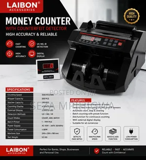 Automatic Bill Counter & Counterfeit Detector (LAIBON)