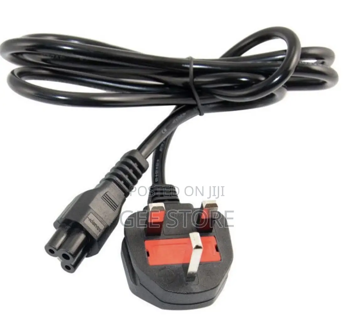 UK 3-Pin to C5 Cloverleaf Laptop Power Cable