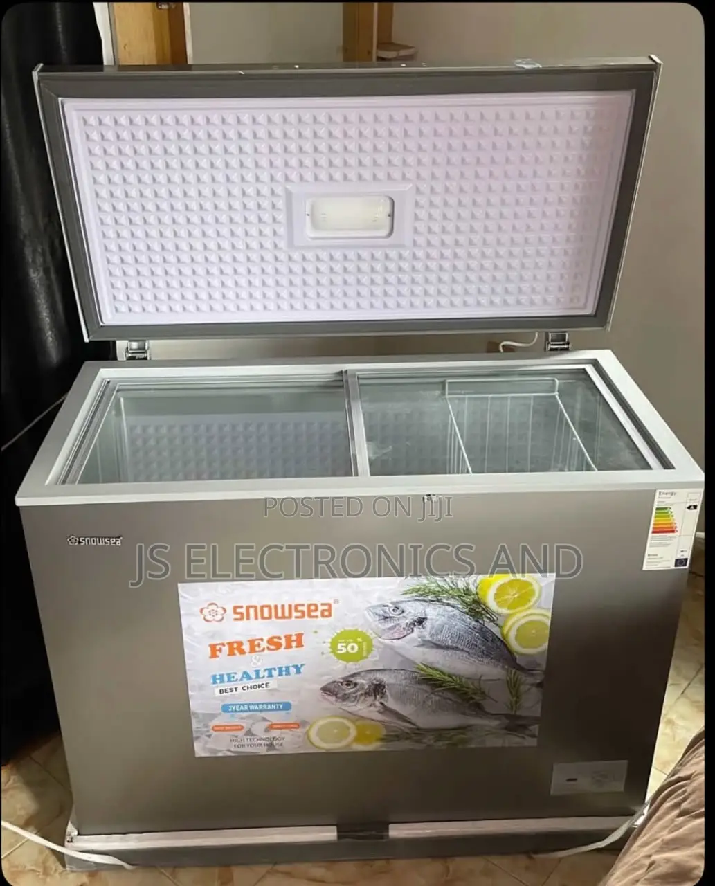 Snowsea Freezer 280L Single Door Ina Slide Door Kwa Ndani
