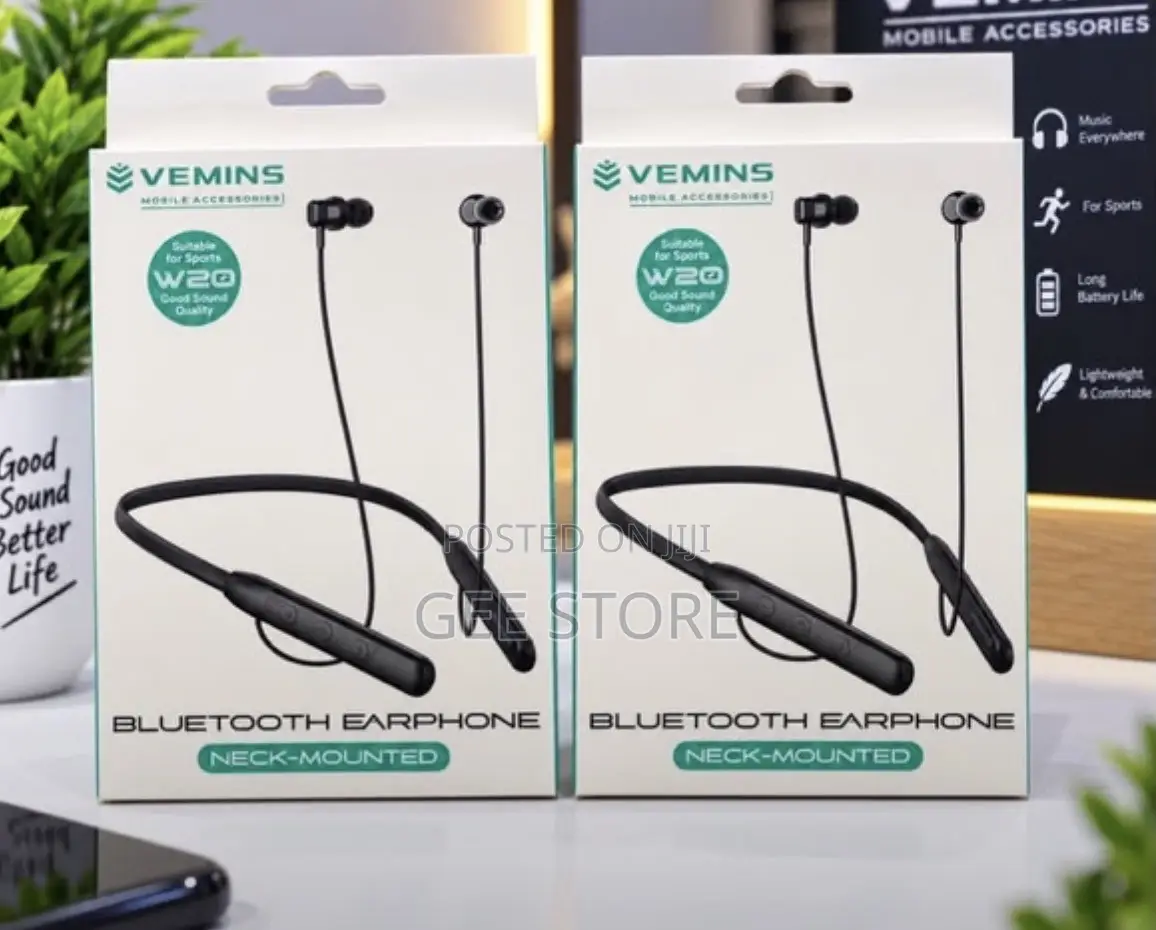 Vemins W20 Neck-Mounted Bluetooth Earphones.