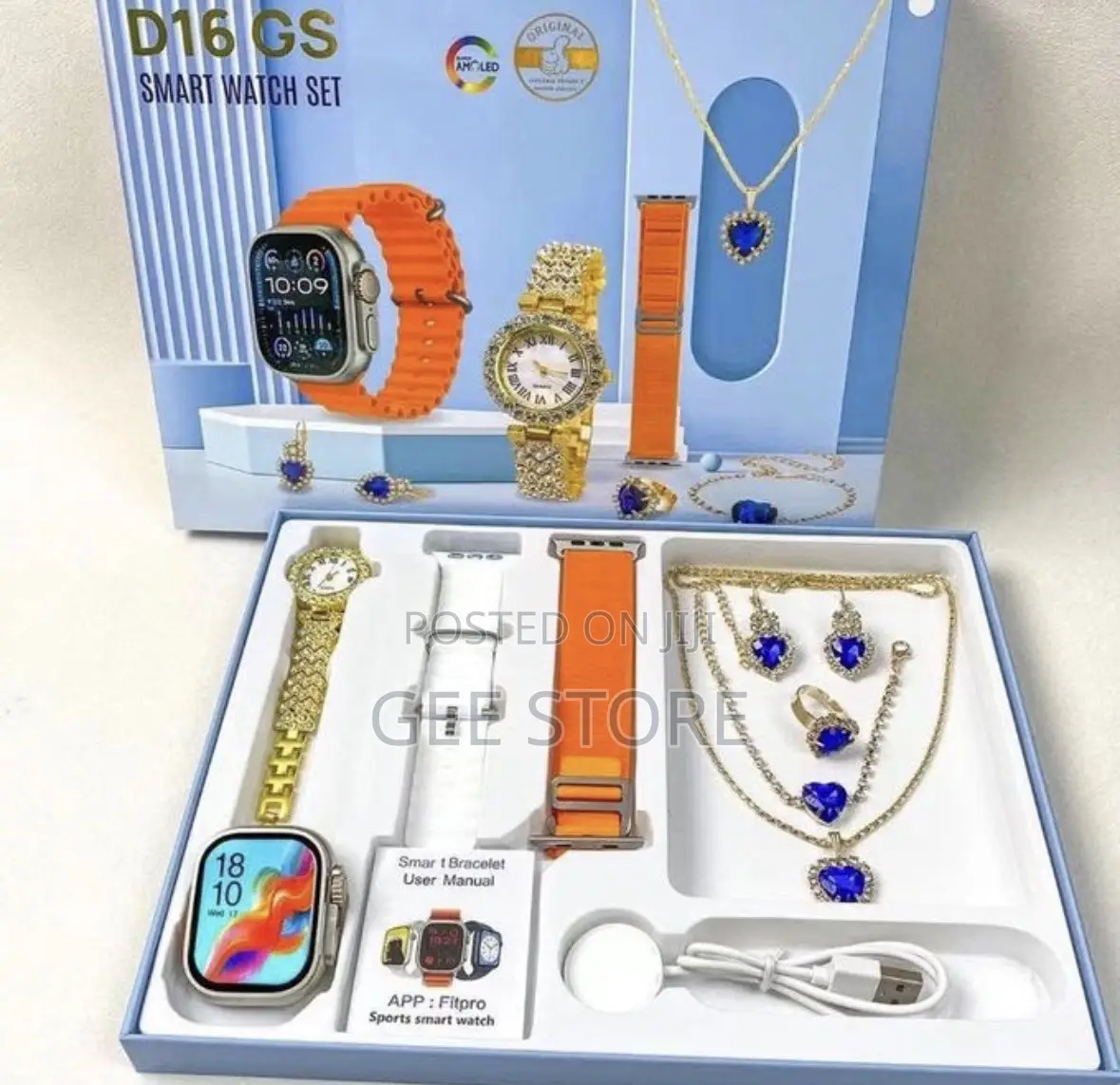D16 GS Smart Watch Set for Women
