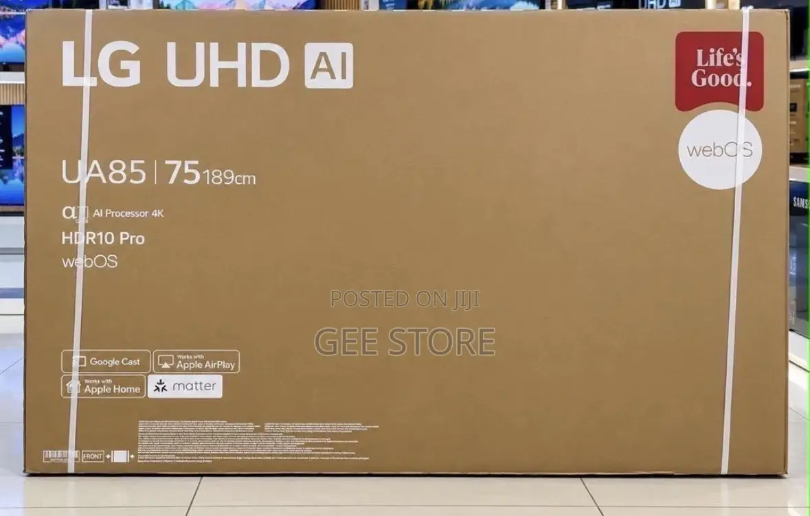LG 75-Inch 4k Uhd Smart TV (Model Ua85).
