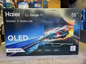 The Haier H55S800UX 55-Inch 4K QLED Google TV.