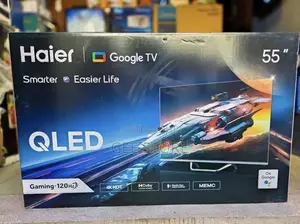 The Haier H55S800UX 55-Inch 4K QLED Google TV.