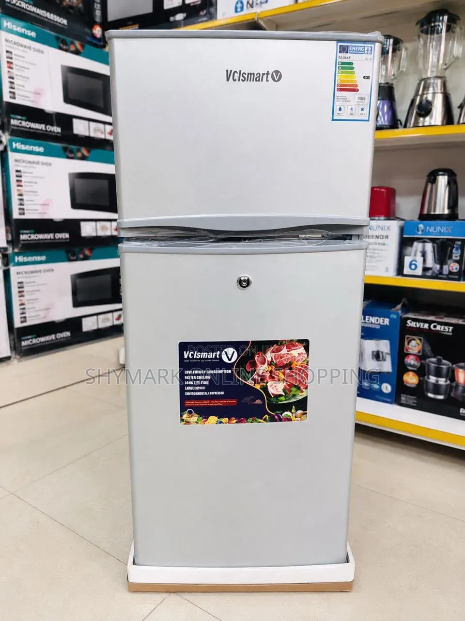 Volsmart Double Door Refrigerator 128L
