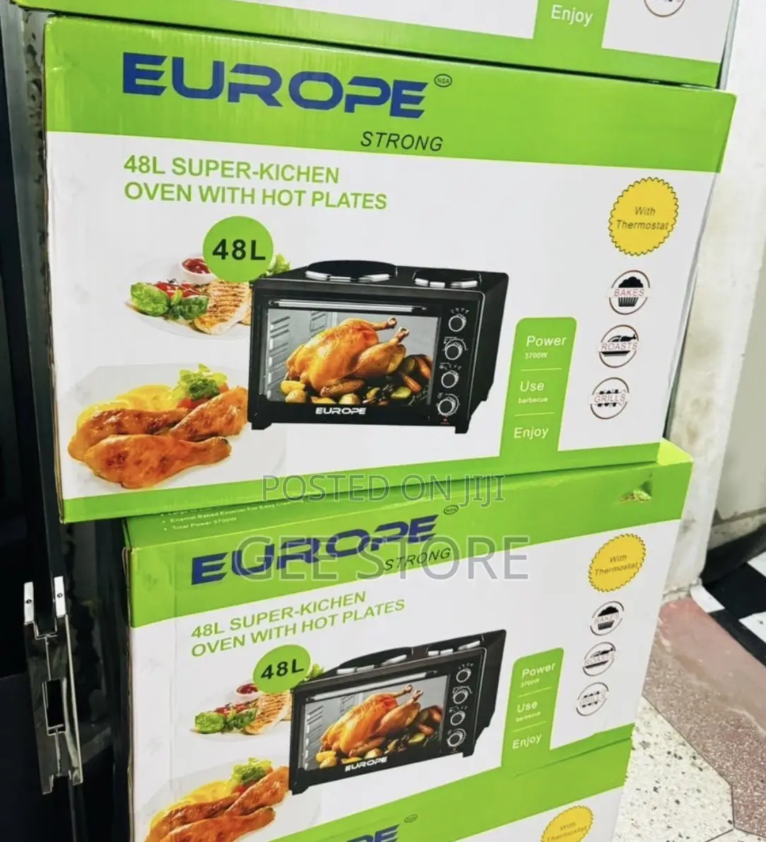 Europe Strong 48L Super-Kitchen Oven With Hot Plates