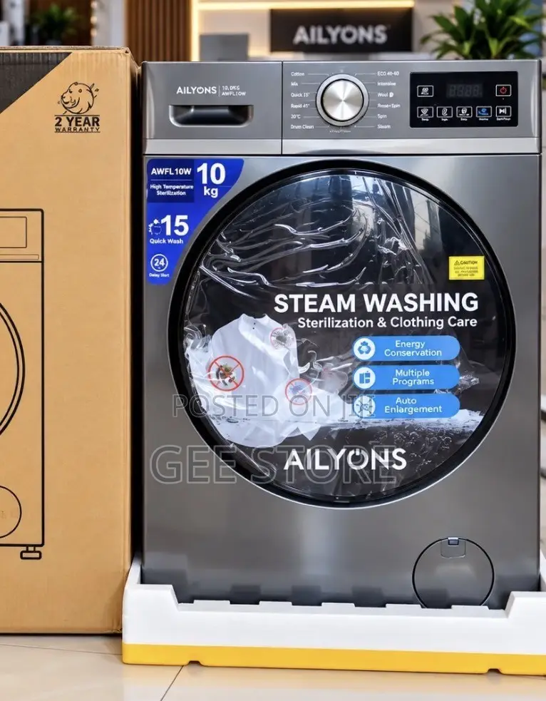 Ailyons 10KG Front Load Washing Machine (Model AWFL10W 10kg