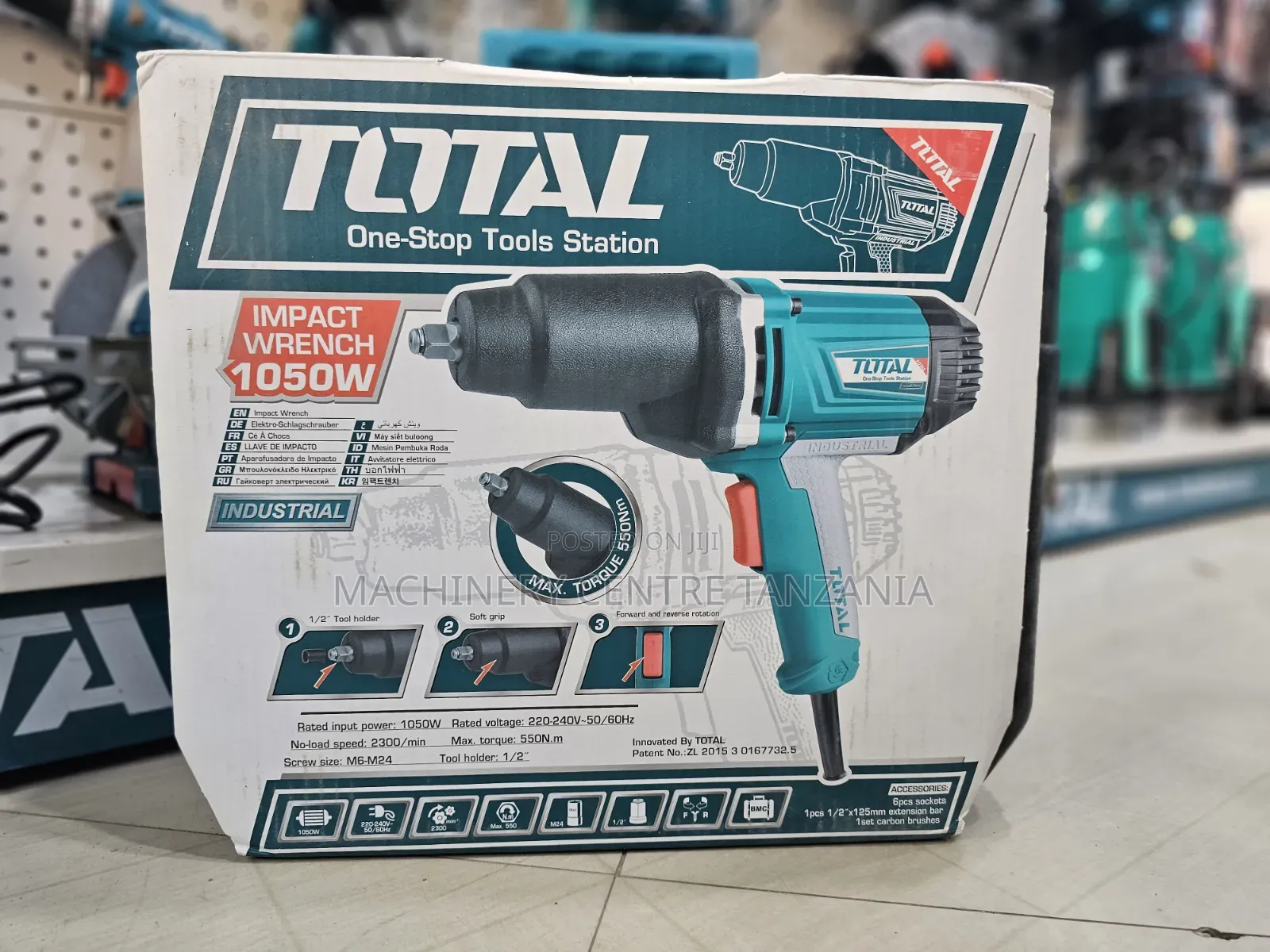 Total Electric Impact Wrench 1050W