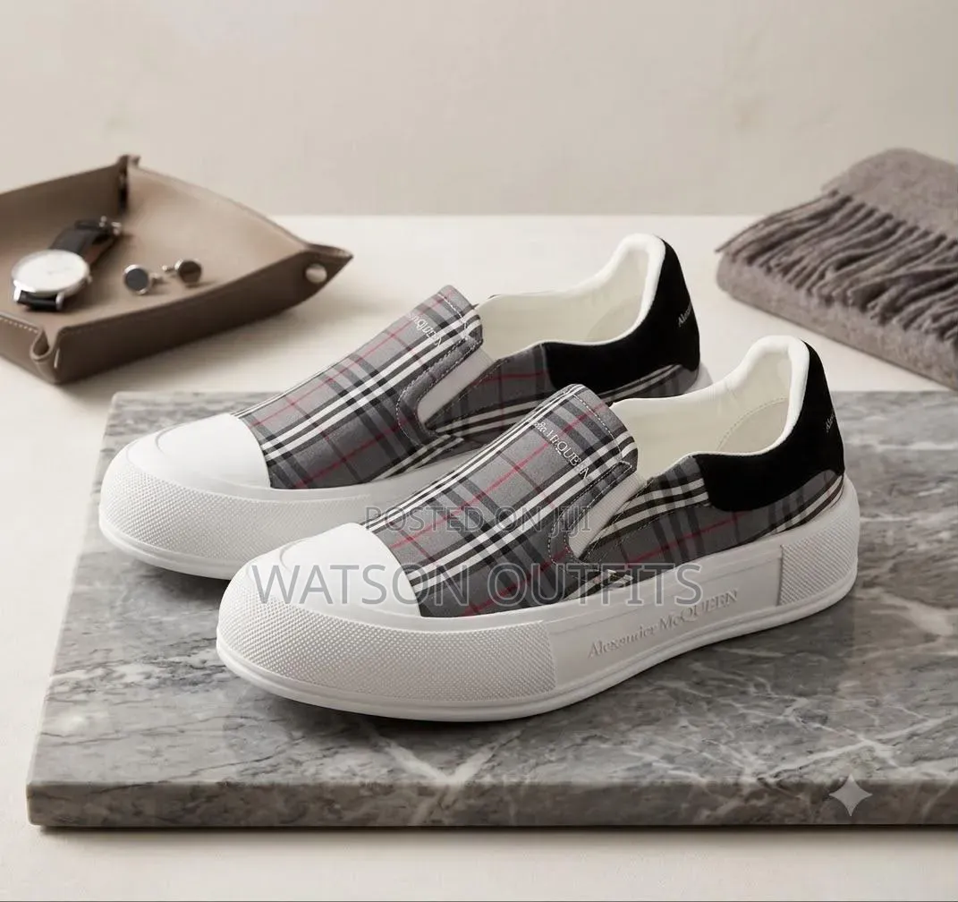 Raba Smartly Hot Za ALEXANDER McQueen Men's Leather Sneaker Shoes