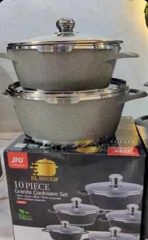 JIO Original El Sherif 10-Piece Granite Cookware Set