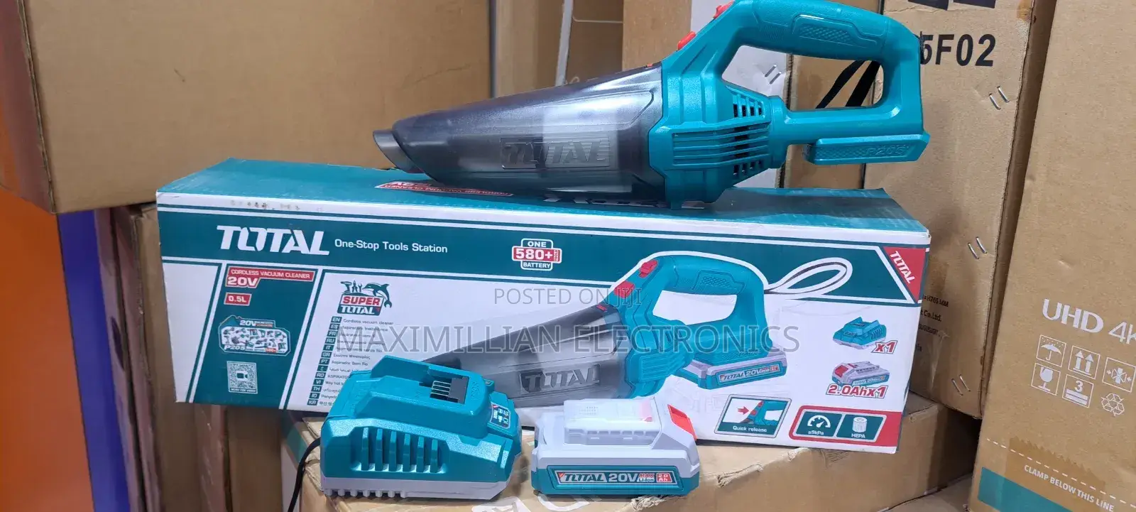 Total Cordless Vacuum Cleaner 20V 0.5L